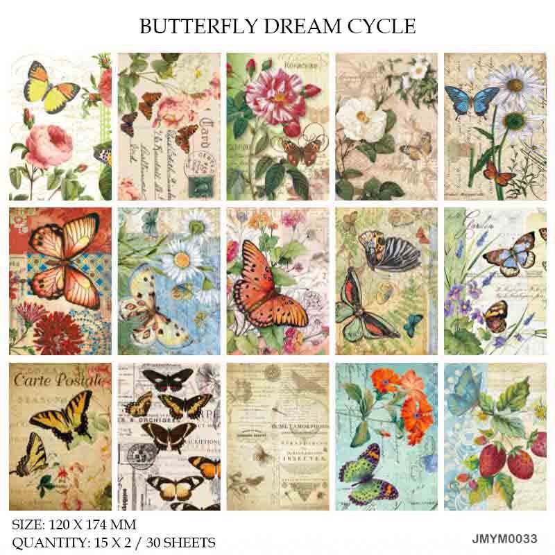 Paper Cutout – BUTTERFLY DREAM CYCLE- CPJ295