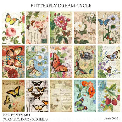 Paper Cutout – BUTTERFLY DREAM CYCLE- CPJ295