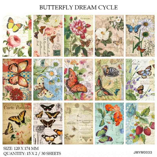 Paper Cutout – BUTTERFLY DREAM CYCLE- CPJ295