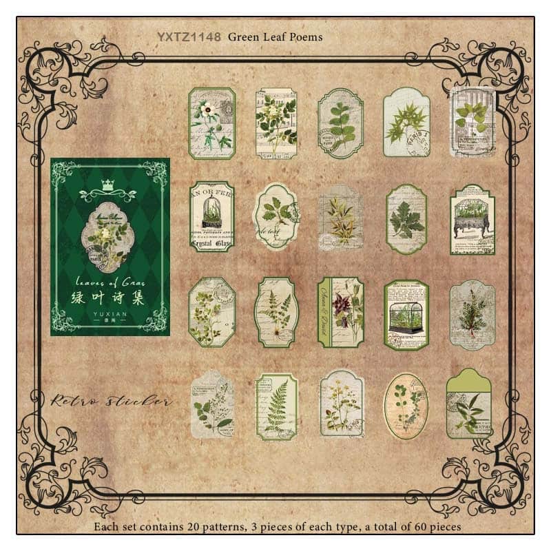 Paper Cutout – Green Leaf Poems – CPJ307