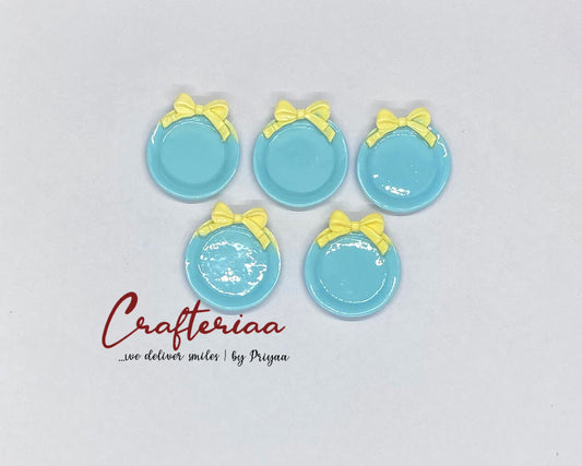 Plates Miniature, 5 pieces, Design 465 , Blue