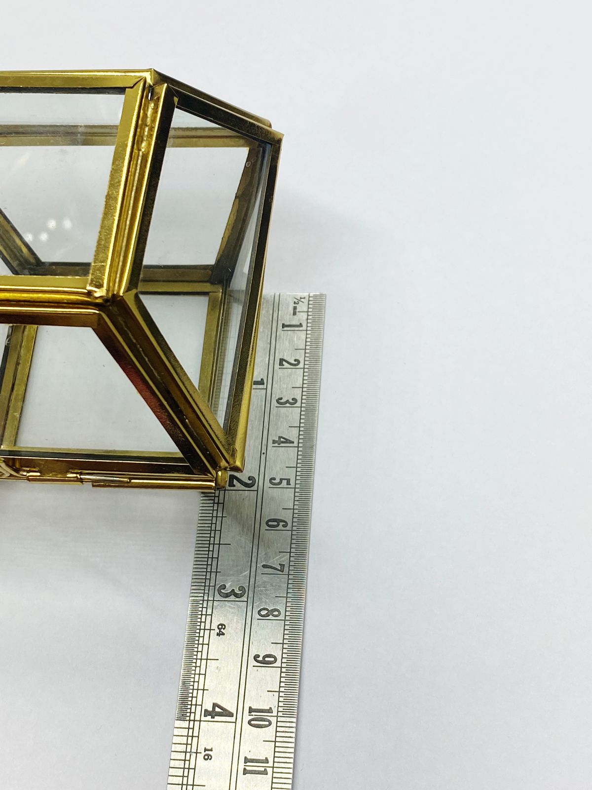 Vintage Glass Box Set for Ring – 2 pieces
