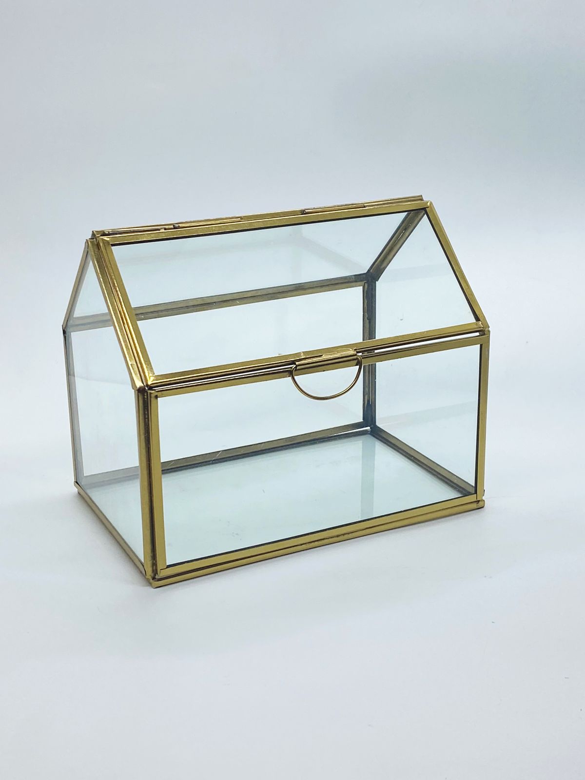 Vintage Glass Box -HUT – 6 x 4 inch