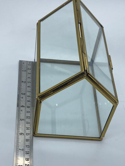 Vintage Glass Box -HUT – 6 x 4 inch