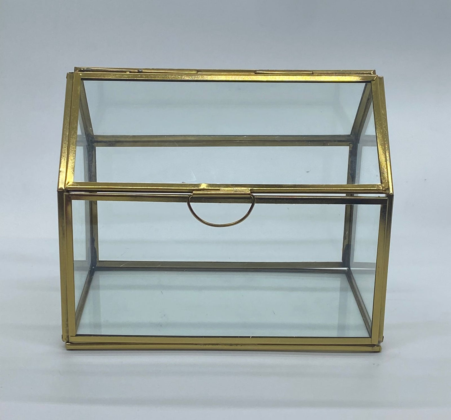 Vintage Glass Box -HUT – 6 x 4 inch