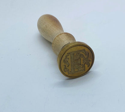 Wax Seal Stamp Letter E , design no. -224