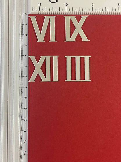 Acrylic Roman numbers – Silver