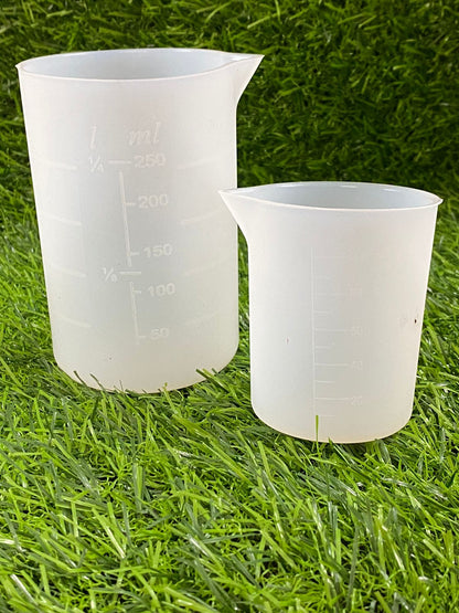Silicone Resin Measuring Cups 100 ml +250 ml Set