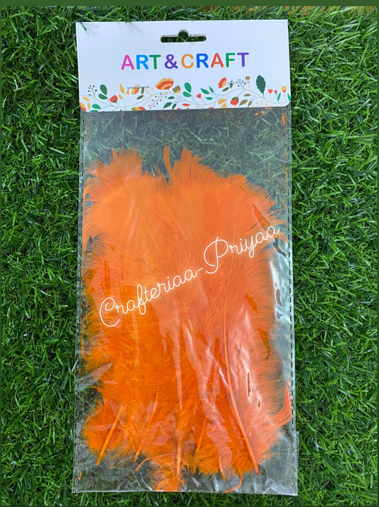Soft Feathers- Orange Color