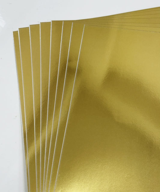Gold Mirror Cardstock 300 GSM- 50 Sheets- A3 SIZE