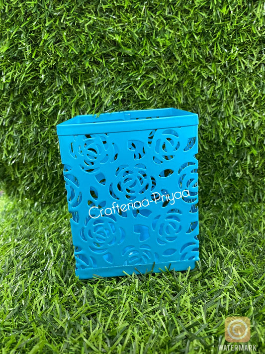 Square Pen Stand – Blue
