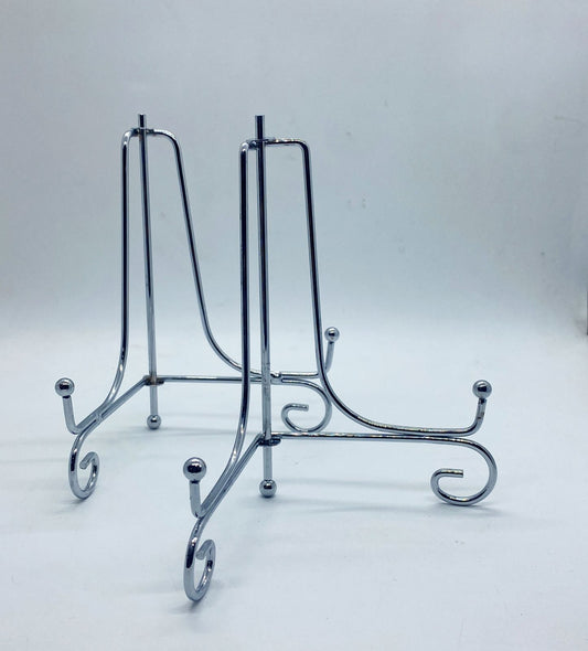 Metal Stand Foldable- 6 inch – 1 pieces- Silver