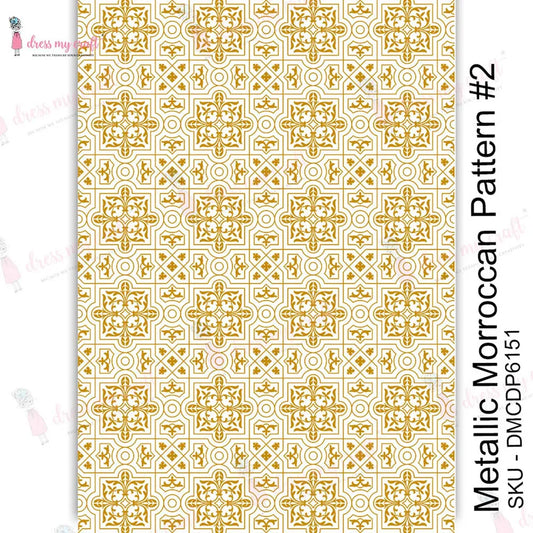 Metallic Morroccan pattern – Transfer Me