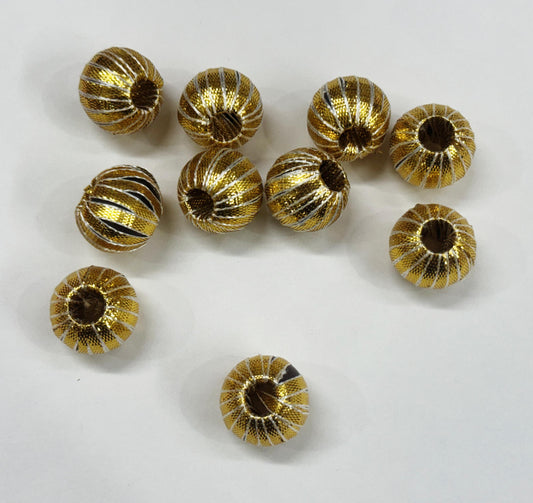 Gota Patti Balls - 10 pieces,  Color- Gold