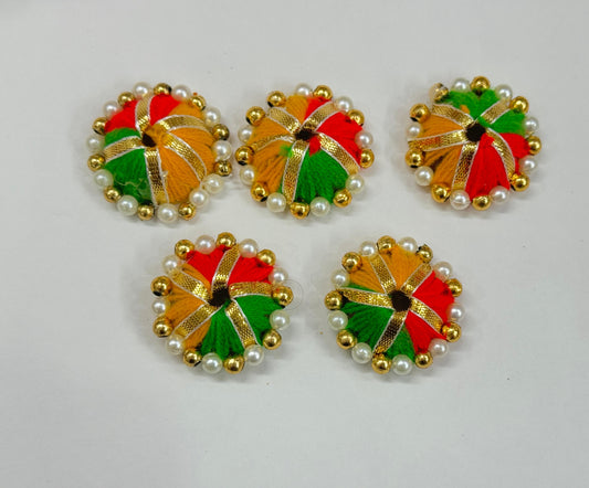 Cap- 5 pieces,  Color- Multi color