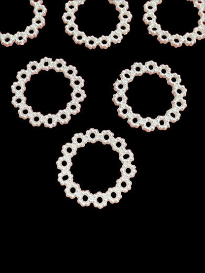 Floral Pearl Ring - 100 pieces