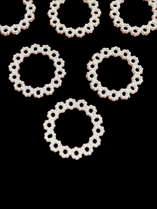 Floral Pearl Ring - 10 pieces