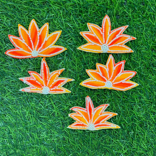 Lotus Flower Patch- 5 pieces, Design -3