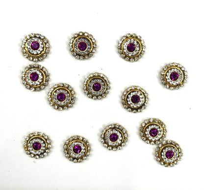 Buttons 10 pieces - pink