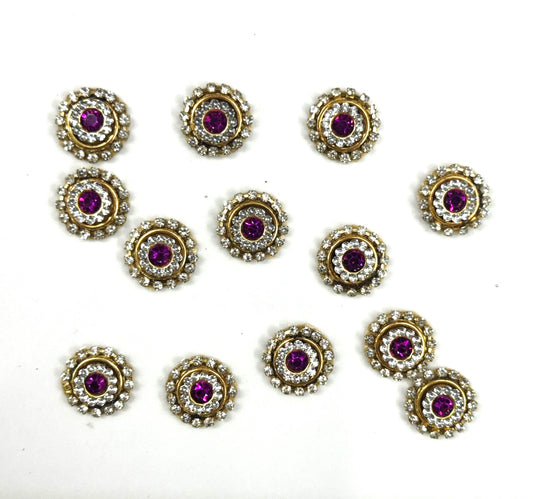 Buttons 10 pieces - pink