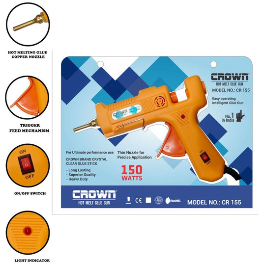 Glue Gun - 150 watts,  Model: CR 155 - 1 Piece
