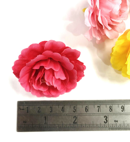 Fabric Flowers - 21 pieces