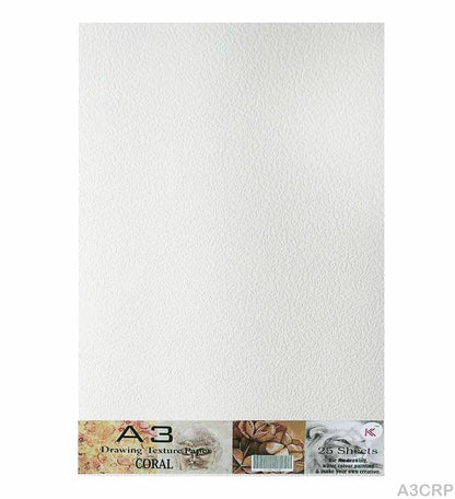 A3 Drawing Texture Paper - Coral