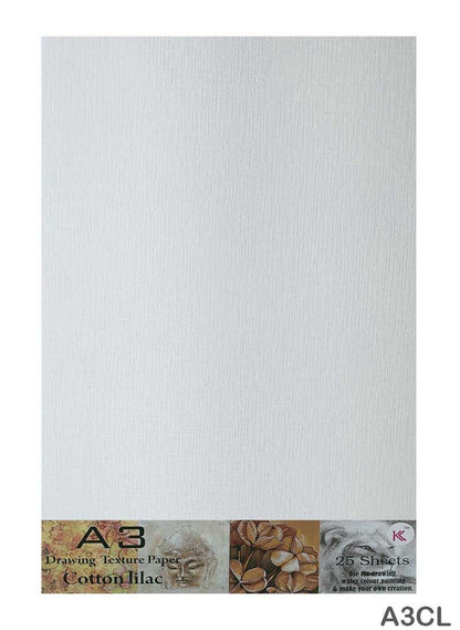 A3 Drawing Texture Paper - Cotton Lilac