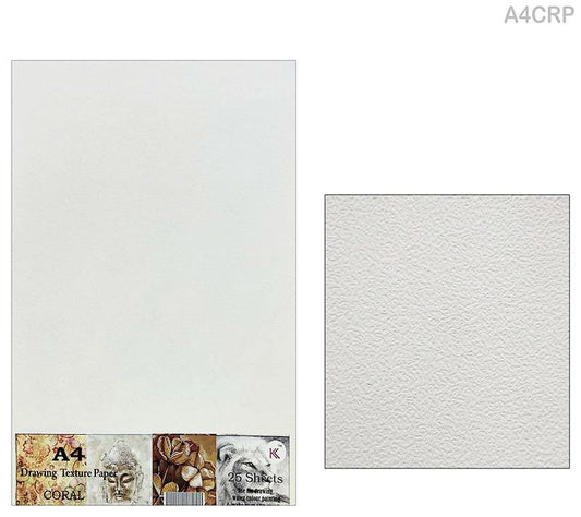 A4 Drawing Texture Paper - Coral