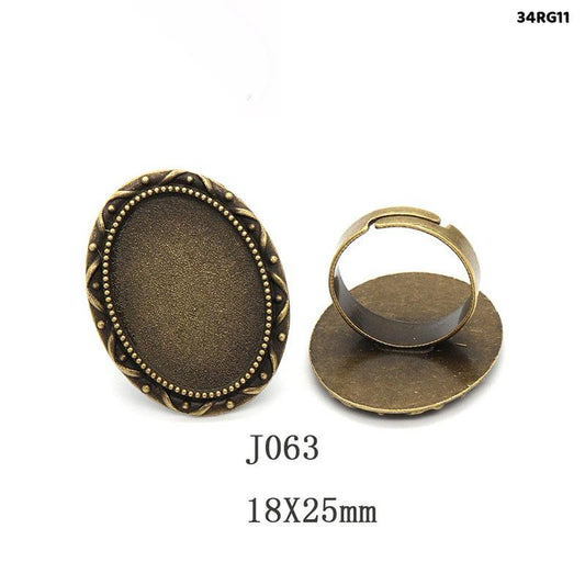 Vintage Ring Base Adjustable - 2 pieces - Design 4