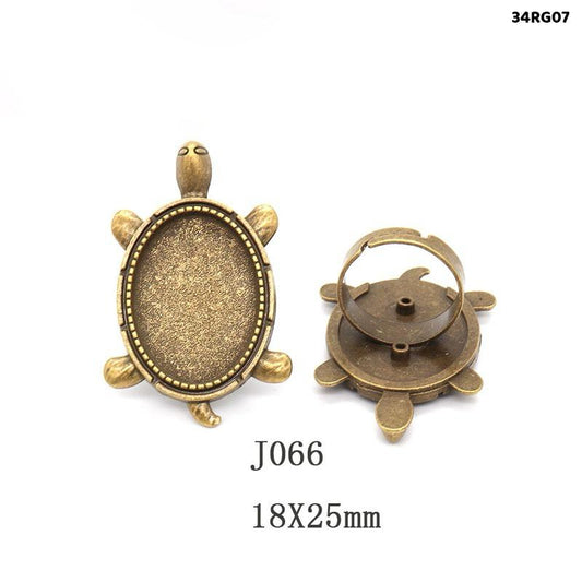 Vintage Ring Base Adjustable - 2 pieces - Design 8