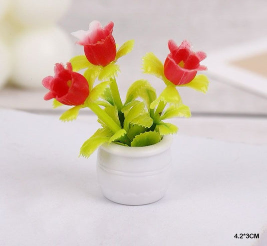 Vase / Pot / Plant - Miniature- 4 pieces , Design – 734