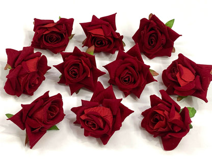 Velvet ROSES- 50 pieces shade - Dark Red