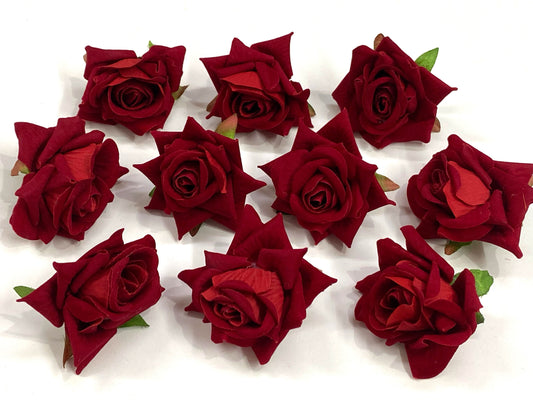 Velvet ROSES- 50 pieces shade - Dark Red
