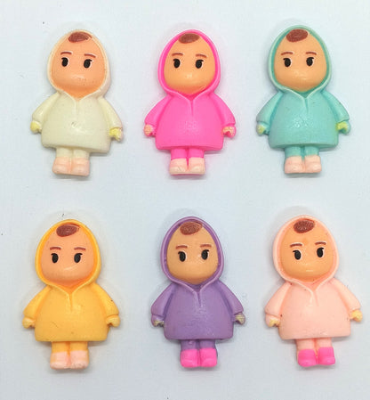 Kid with raincoat Miniature- 6 pieces , Design – 813