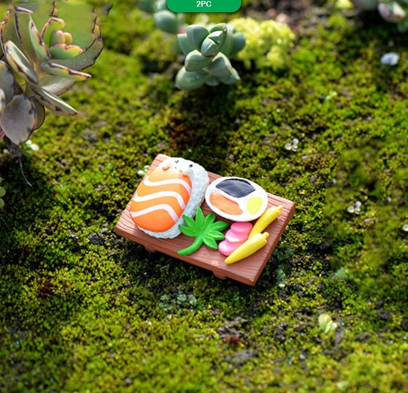 Sushi / Food Miniature- 2 pieces , design - 819
