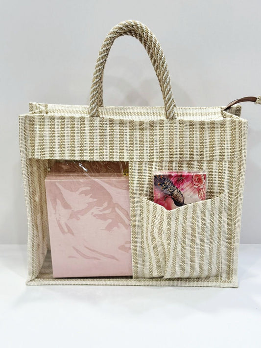 Jute Bag - 12 x10 inch  - 10 Pieces