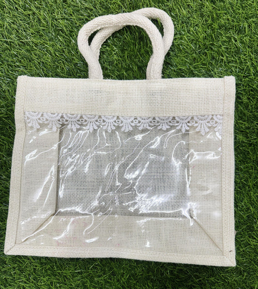 Jute Bag - 12 x10 inch  - 10 Pieces