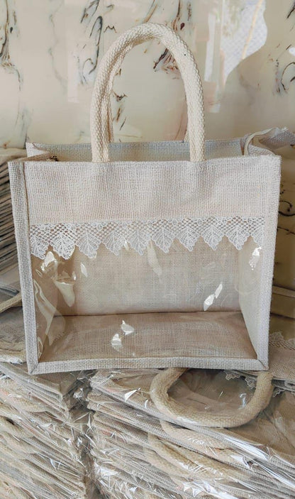 Jute Bag - 12 x10 inch  - 10 Pieces