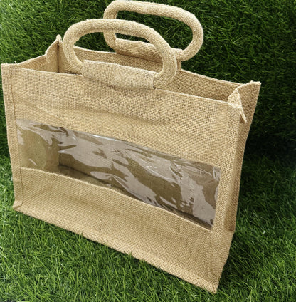 Jute Bag - 12 x10 inch  - 10 Pieces