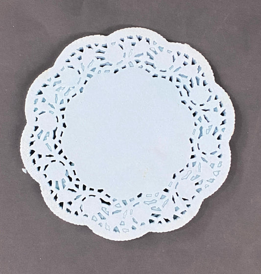 Paper Lace Doilies  -4.5 Inch- 1 pack - Blue