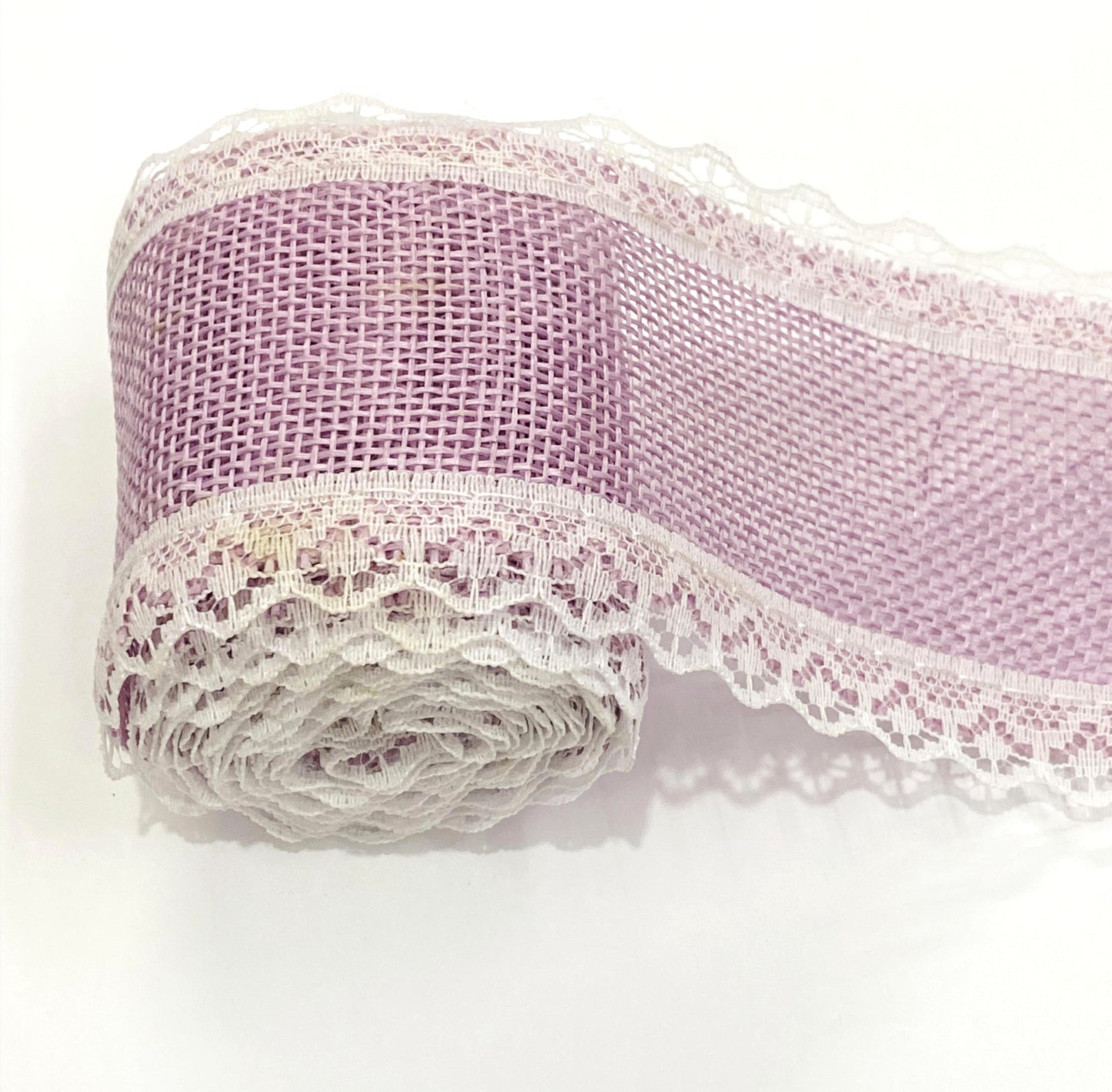 Jute Lace- 1 roll- Red- 2 mtr- Light Purple