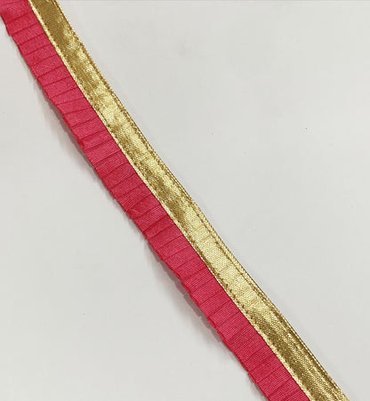 Frill Lace- 1  mtr- Coral pink