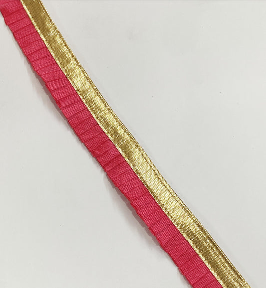 Frill Lace- 1  mtr- Coral pink