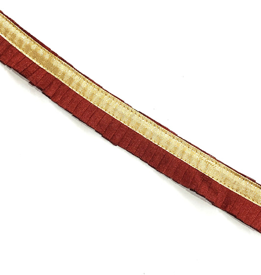 Frill Lace- 1  mtr- Mehroon
