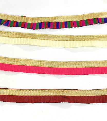 Frill Lace- 1  mtr- Mehroon