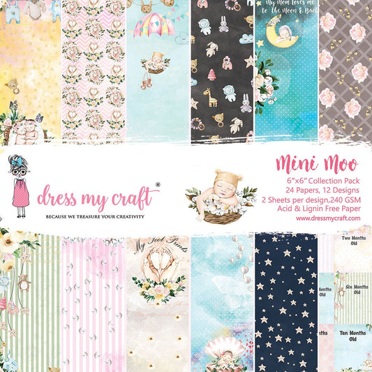 Mini Moo – 6×6 Paper Pad
