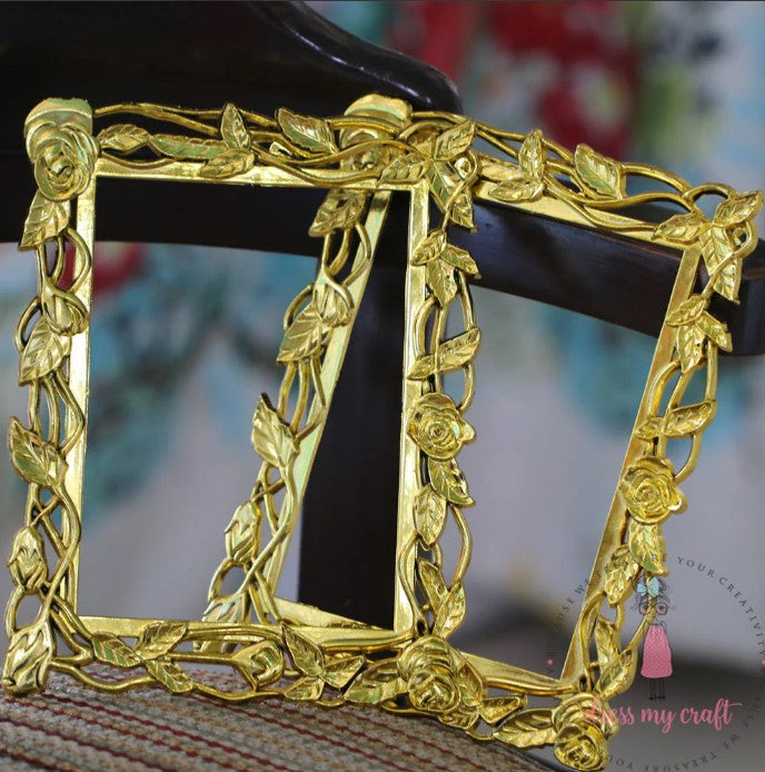 Curved Golden Frame Big