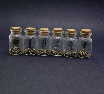 Glass Bottles Design With love Hanging