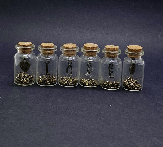 Glass Bottles Design With love Hanging